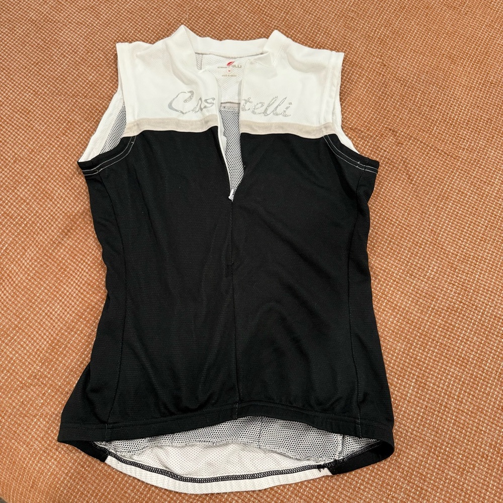 Castelli Women's Black and White cycling Top